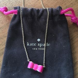 Kate Spade NY Pink Bow 16-18" Necklace